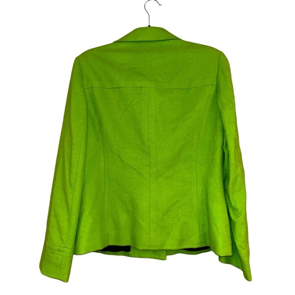 Carlisle wool cashmere green blazer women’s size 12 large spring career business - Picture 2 of 8